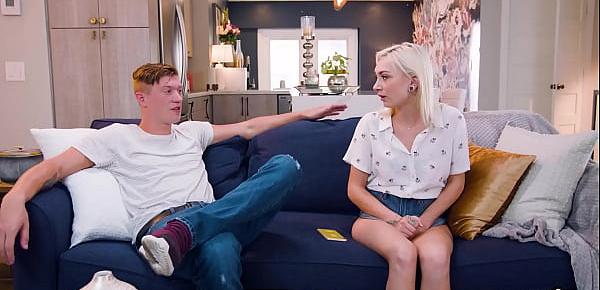  Babysitter teen Chloe Temple busted fapping by the parents son